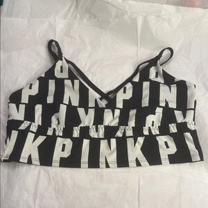 Victorias Secret PINK branded Black and White Bralette